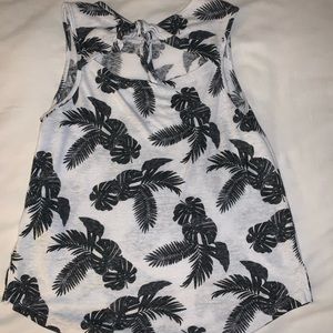 Old Navy Palm Leaves Sleeveless Top